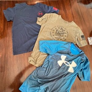 Under Armor Youth Large 3 pack shirts